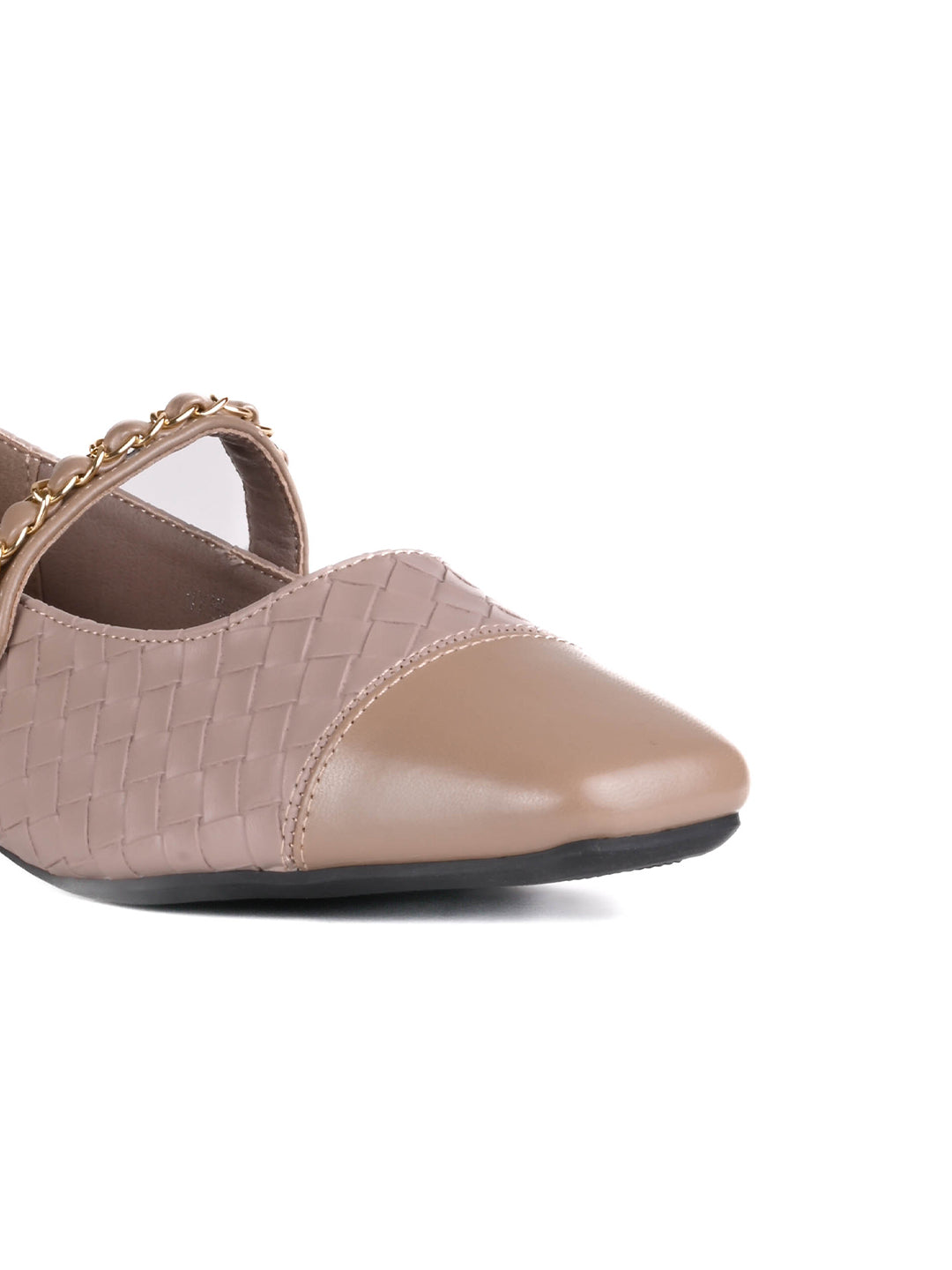 Women, Women Footwear, Beige Ballerinas