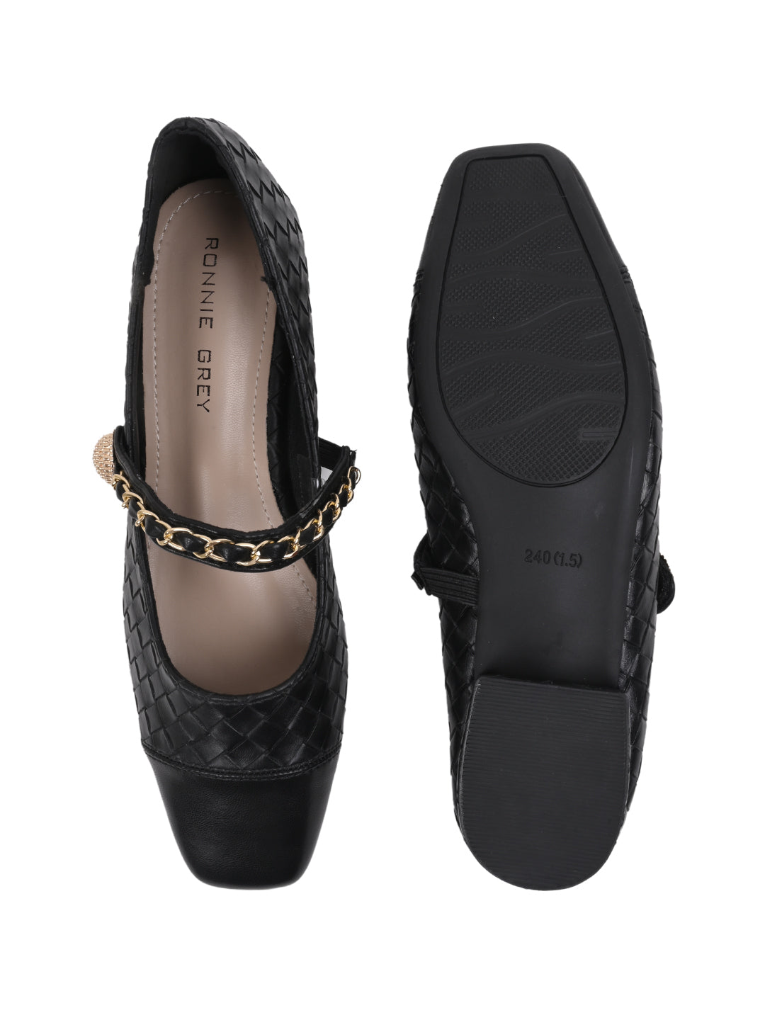 Women, Women Footwear, Black Ballerinas