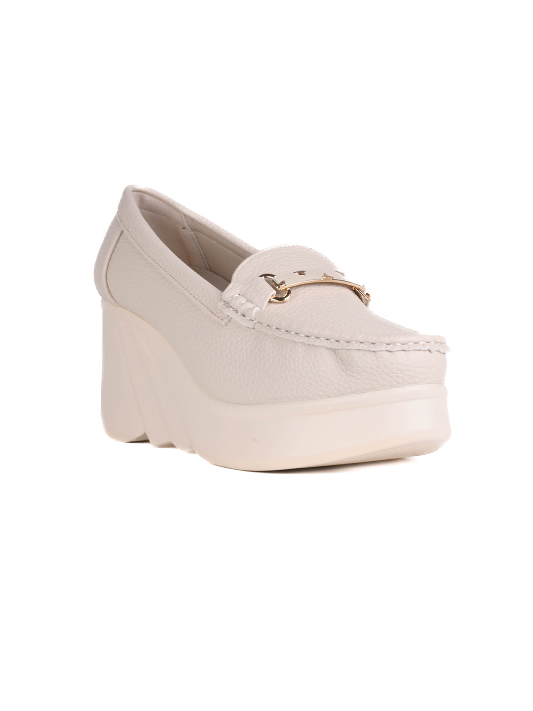 Women, Women Footwear, Off White Loafers