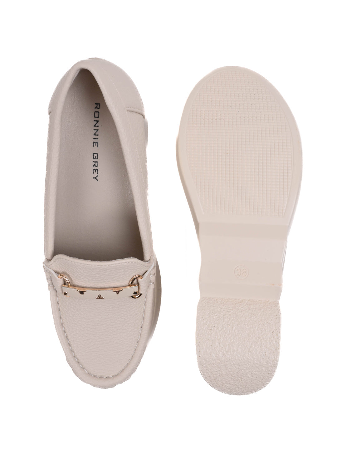 Women, Women Footwear, Off White Loafers