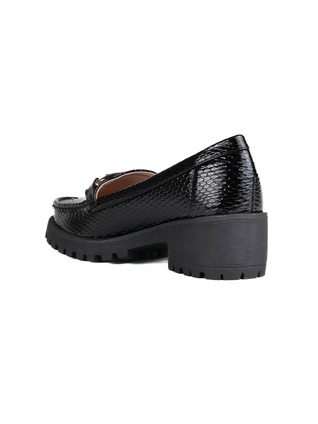 Women, Women Footwear, Black Loafers