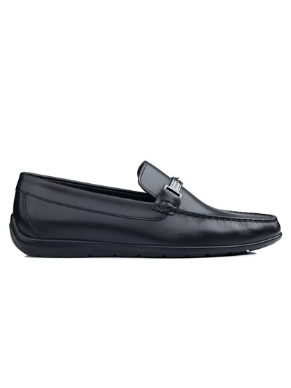 Footwear, Men Footwear, Black Driving Shoes