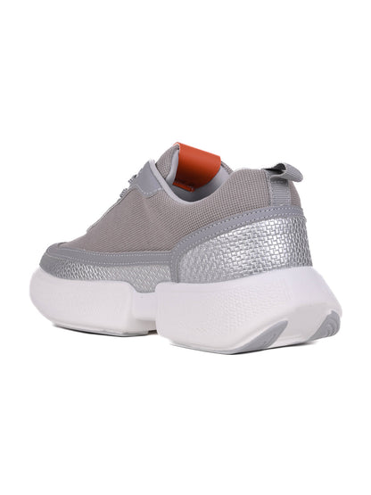 Women, Women Footwear, Grey Sneakers