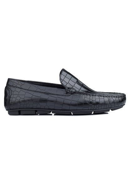 Footwear, Men Footwear, Black Loafers