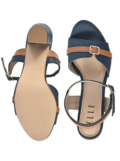 Footwear, Women Footwear, Navy Blue Sandals