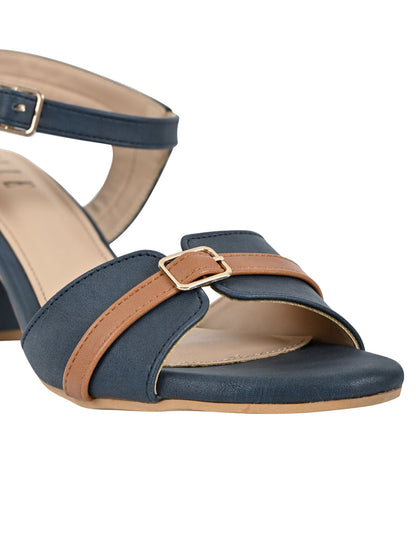 Footwear, Women Footwear, Navy Blue Sandals