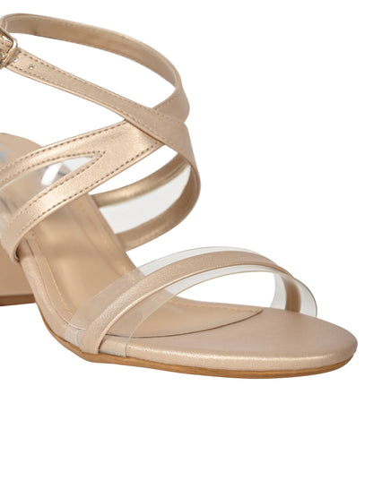 Footwear, Women Footwear, Golden Sandals