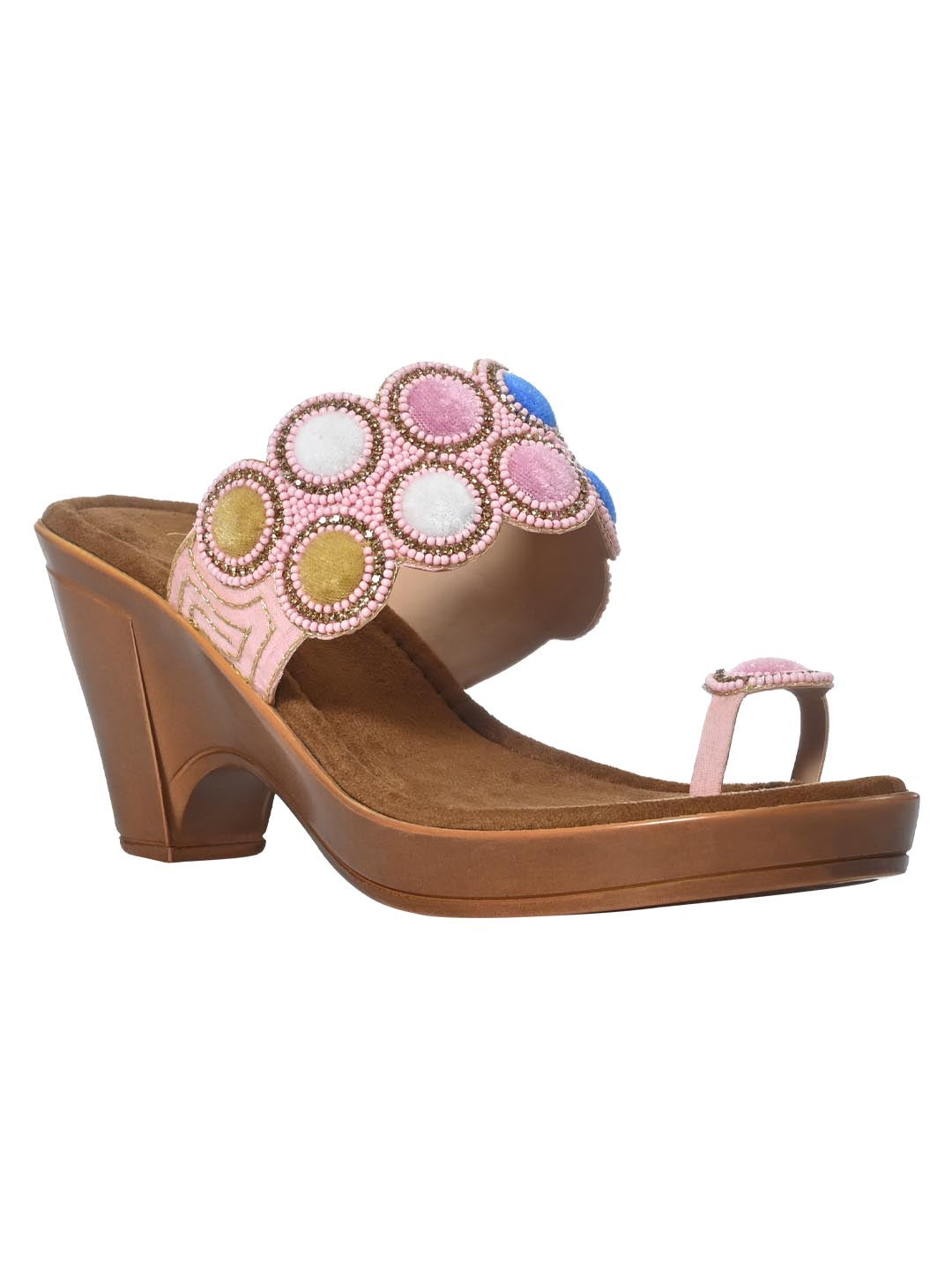 Footwear, Women Footwear, PINK, Heel Sandals