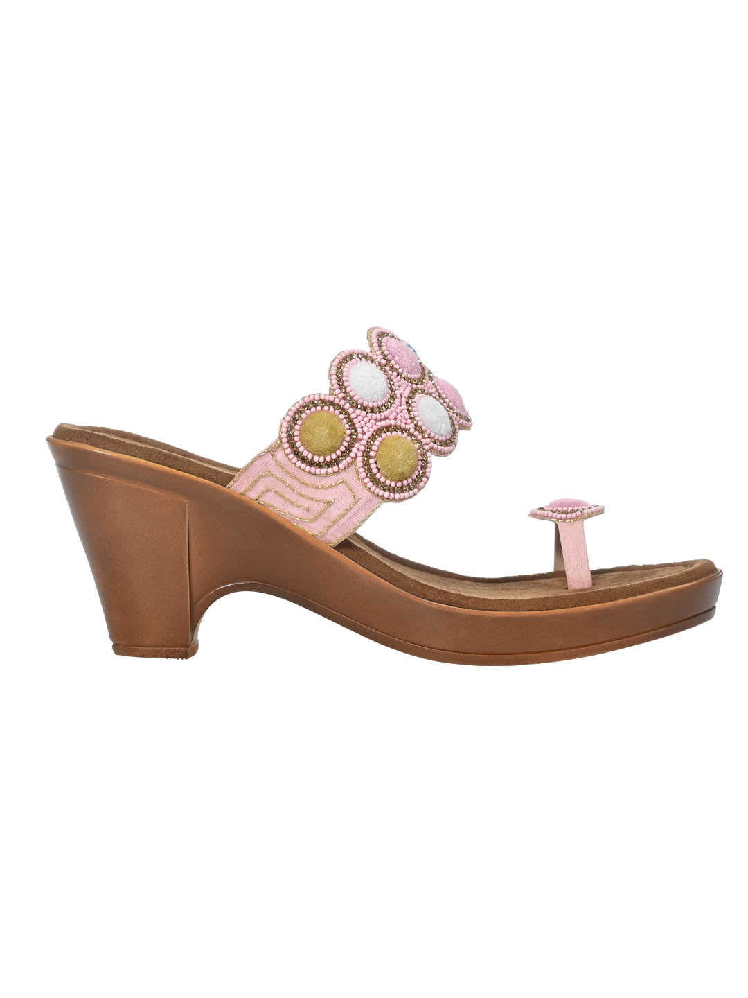 Footwear, Women Footwear, PINK, Heel Sandals