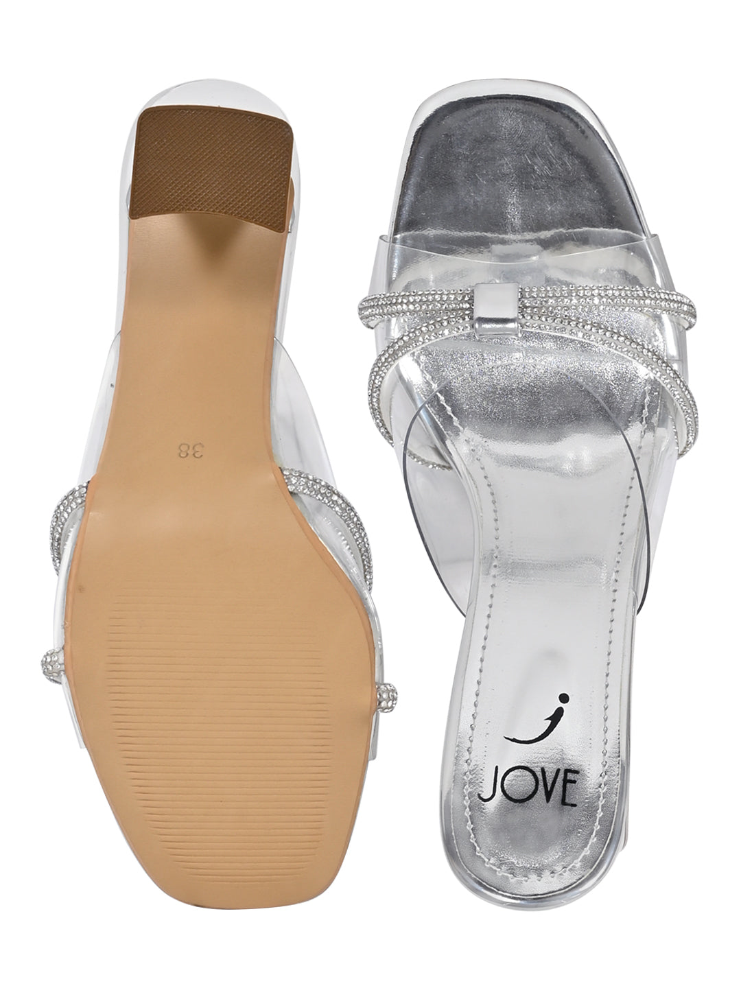 Footwear, Women Footwear, Silver Sandals