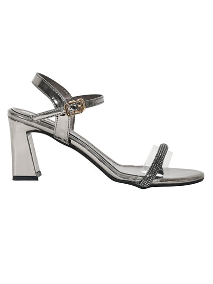 Footwear, Women Footwear, Dark Grey Sandals