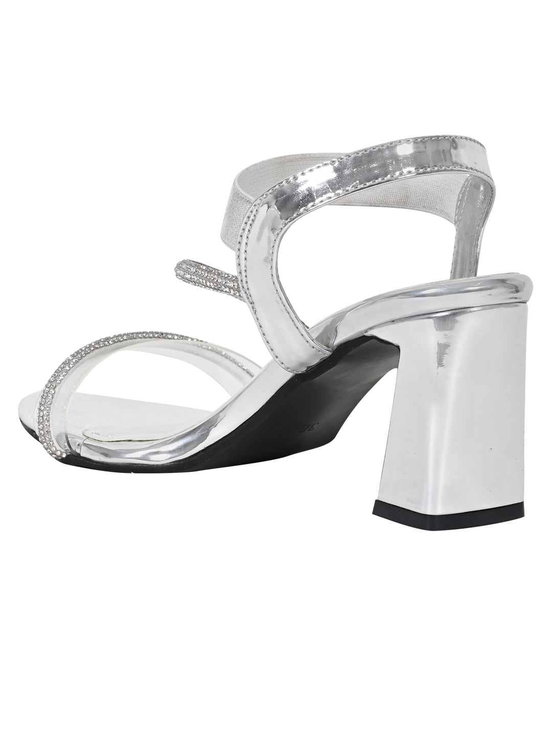 Footwear, Women Footwear, Silver Sandals