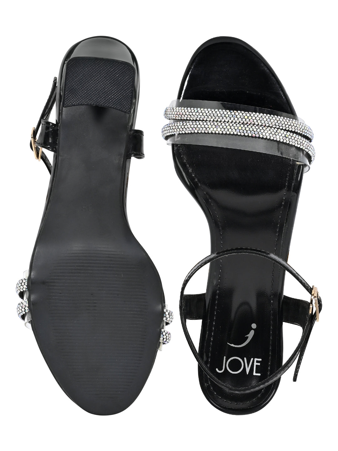 Footwear, Women Footwear, Black Sandals