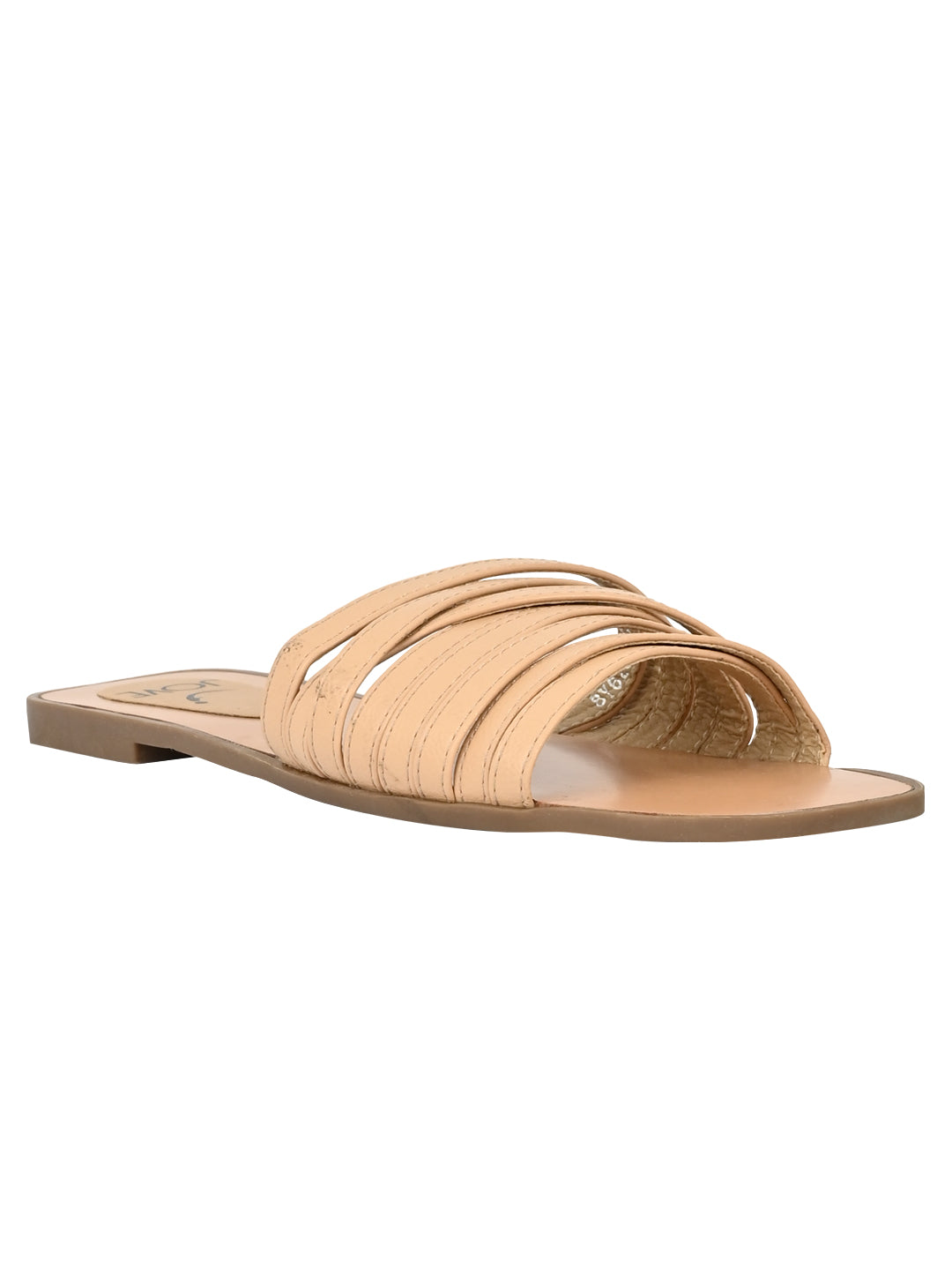 Footwear, Women Footwear, Beige Open Toe Flats