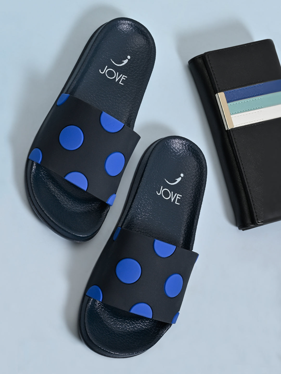 Footwear, Women Footwear, Blue Slides