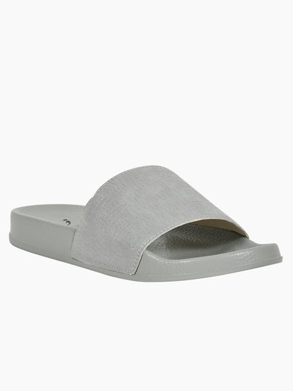 Footwear, Women Footwear, Grey Slides