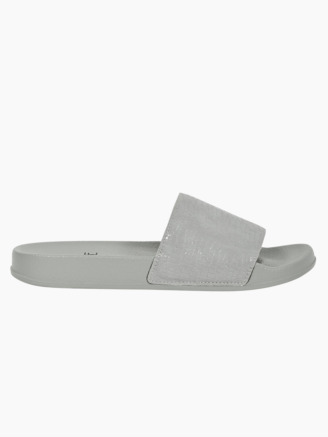 Footwear, Women Footwear, Grey Slides