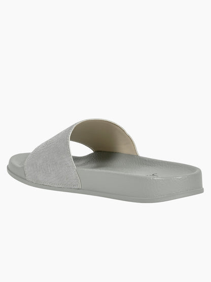 Footwear, Women Footwear, Grey Slides