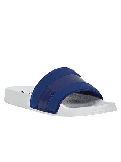 Footwear, Women Footwear, Blue Slides