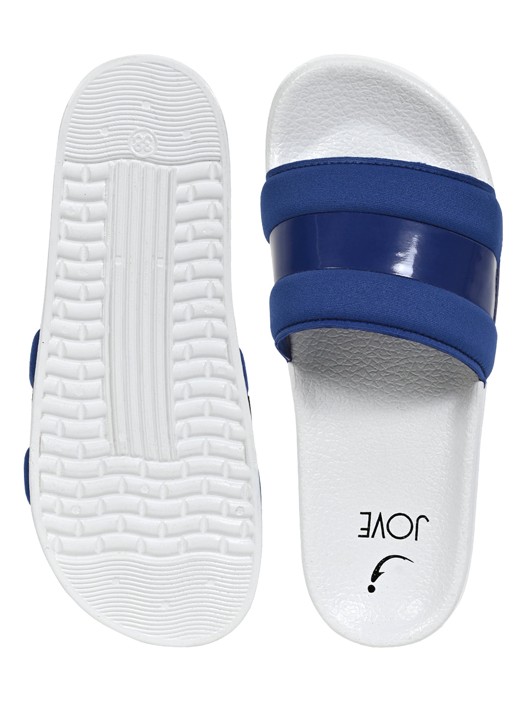 Footwear, Women Footwear, Blue Slides