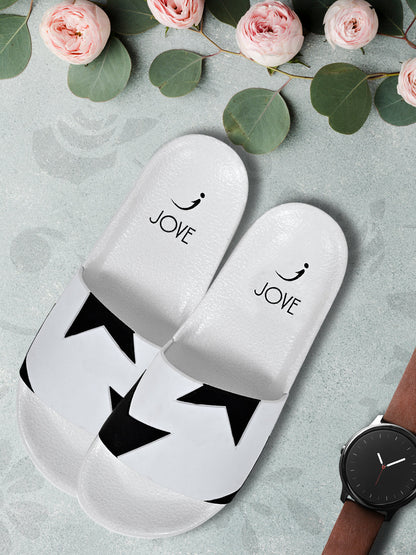 Footwear, Women Footwear, White Slides