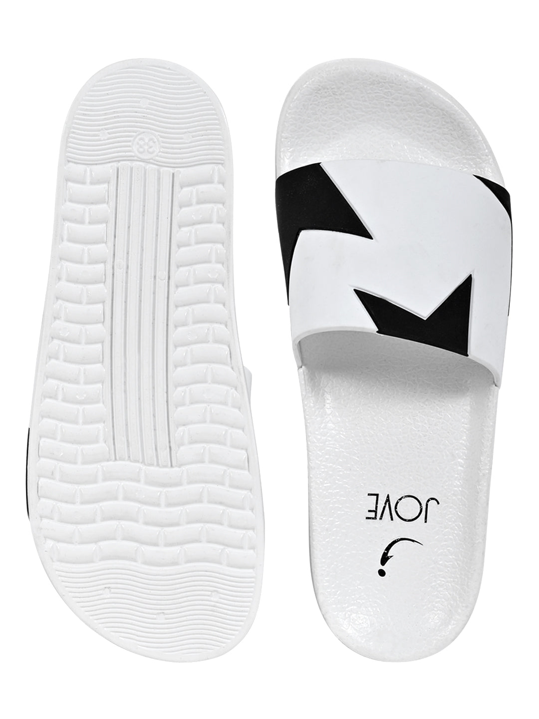 Footwear, Women Footwear, White Slides