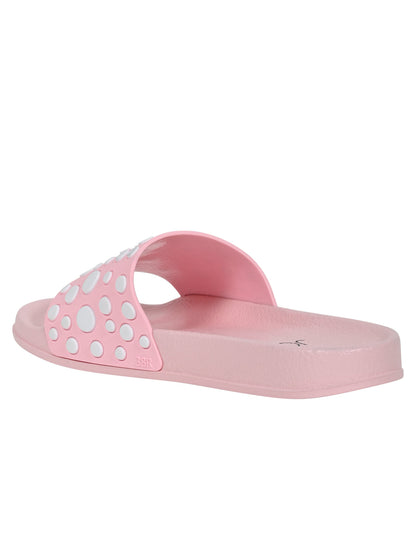 Footwear, Women Footwear, Pink Slides