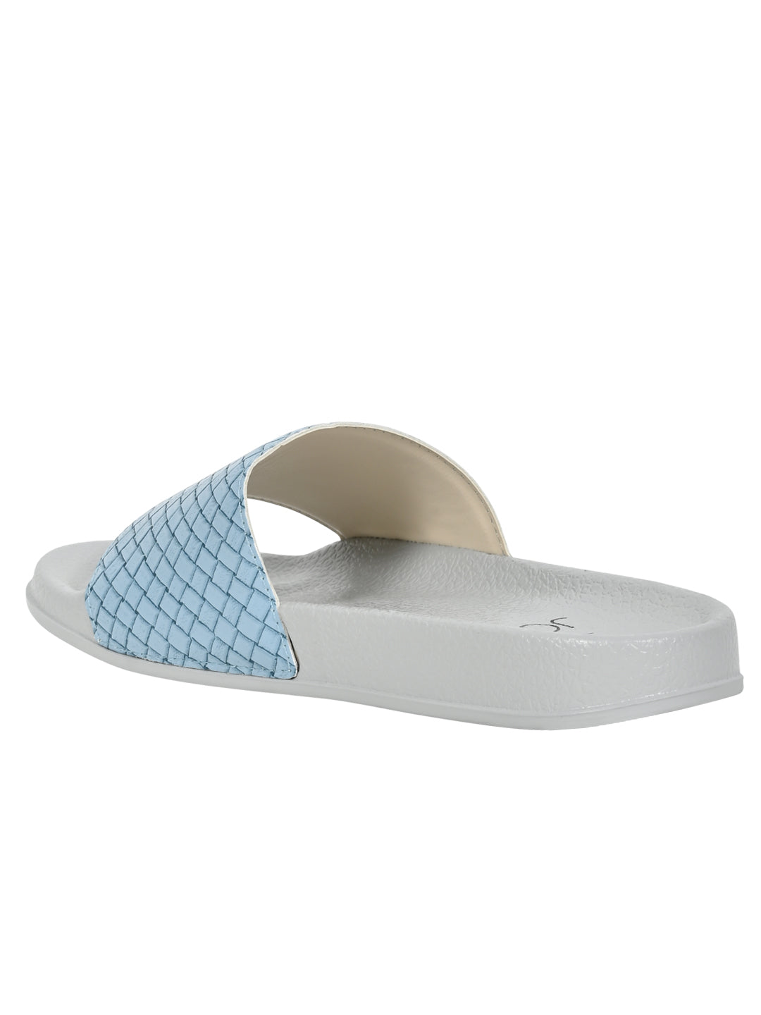 Footwear, Women Footwear, Blue Slides