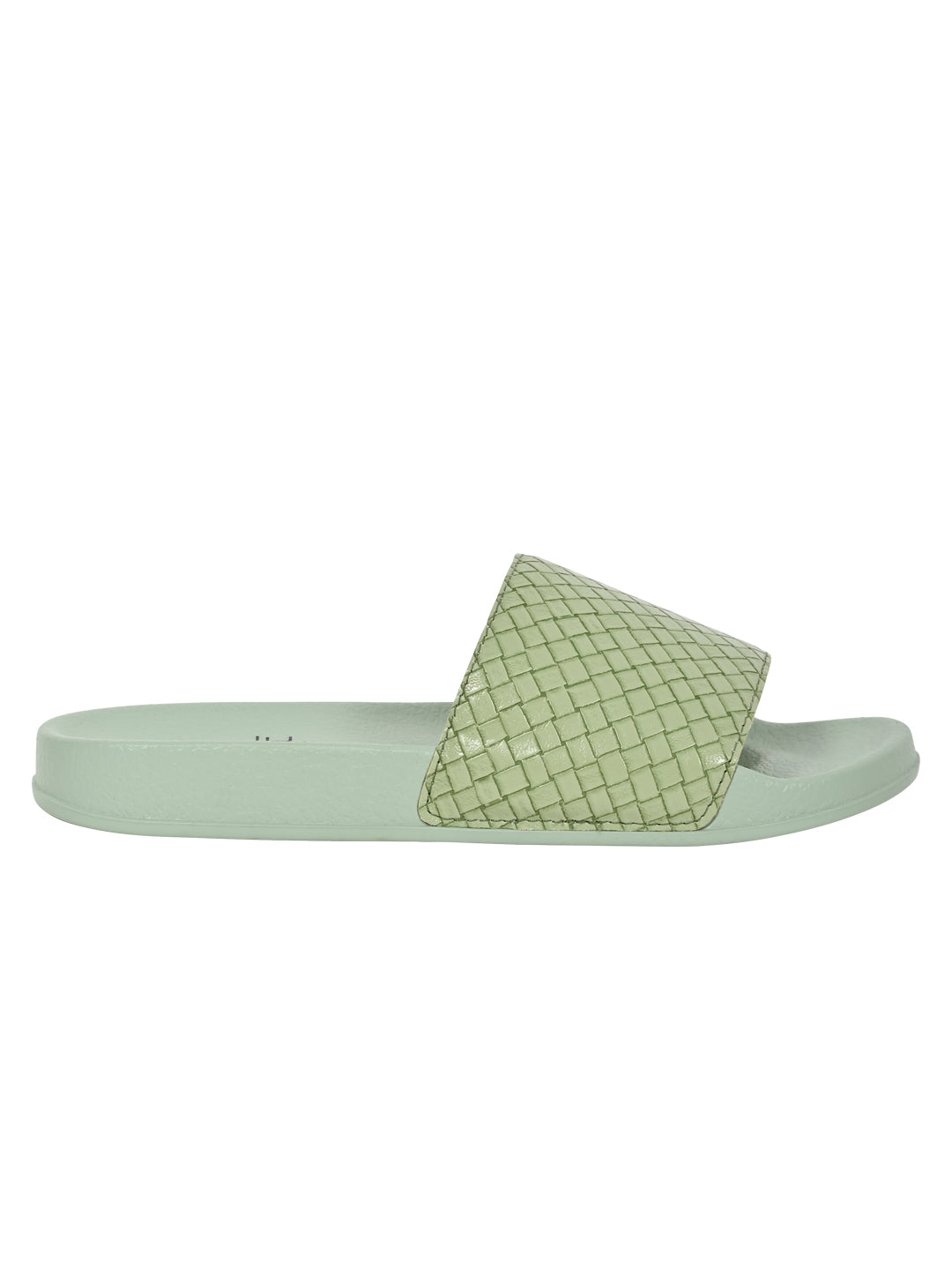 Footwear, Women Footwear, Green Slides