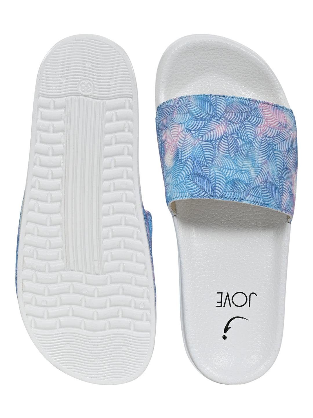 Footwear, Women Footwear, Blue Slides