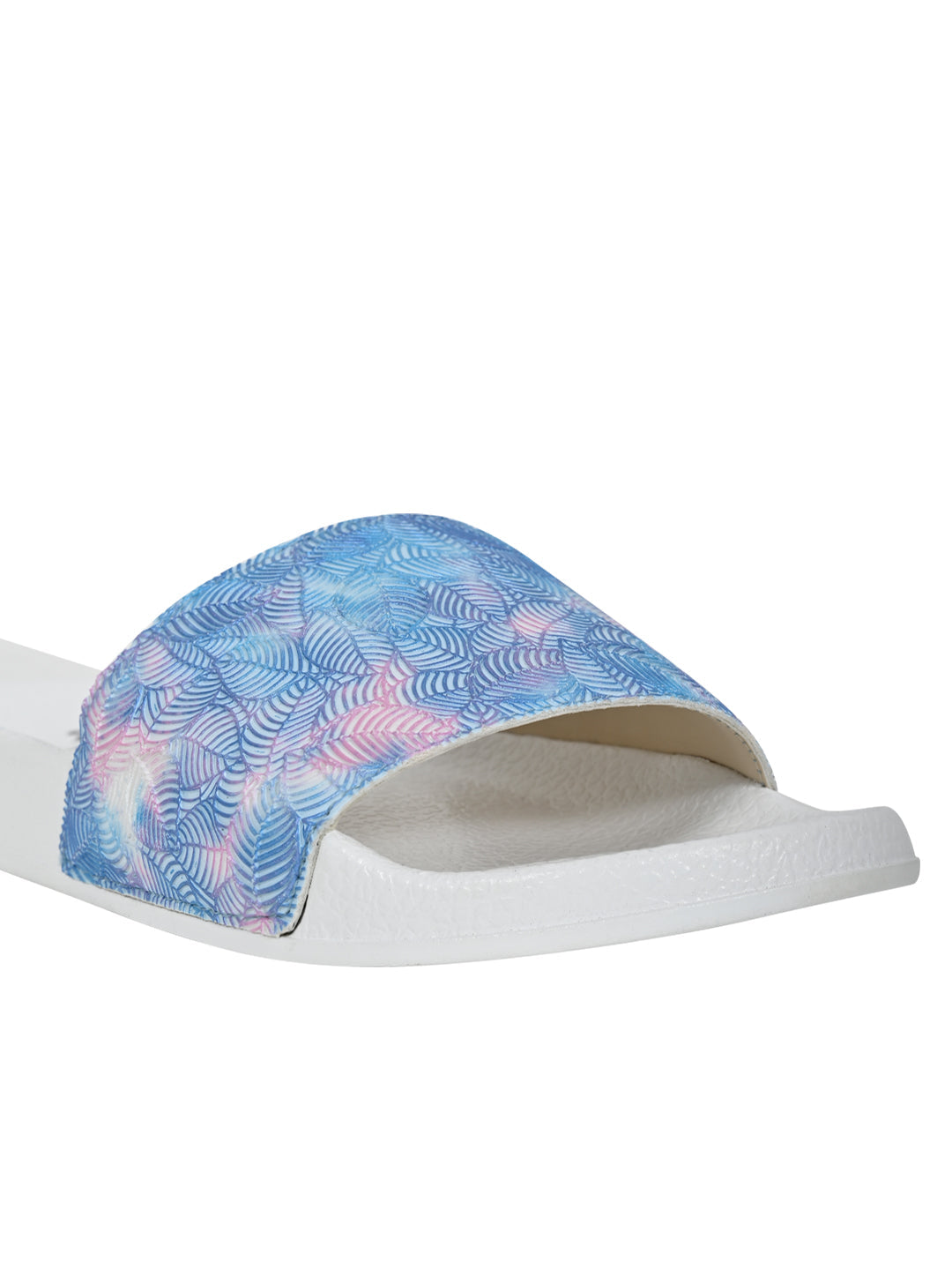 Footwear, Women Footwear, Blue Slides