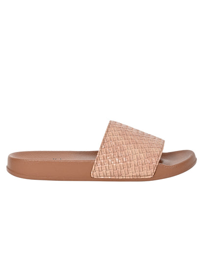 Footwear, Women Footwear, Brown Slides