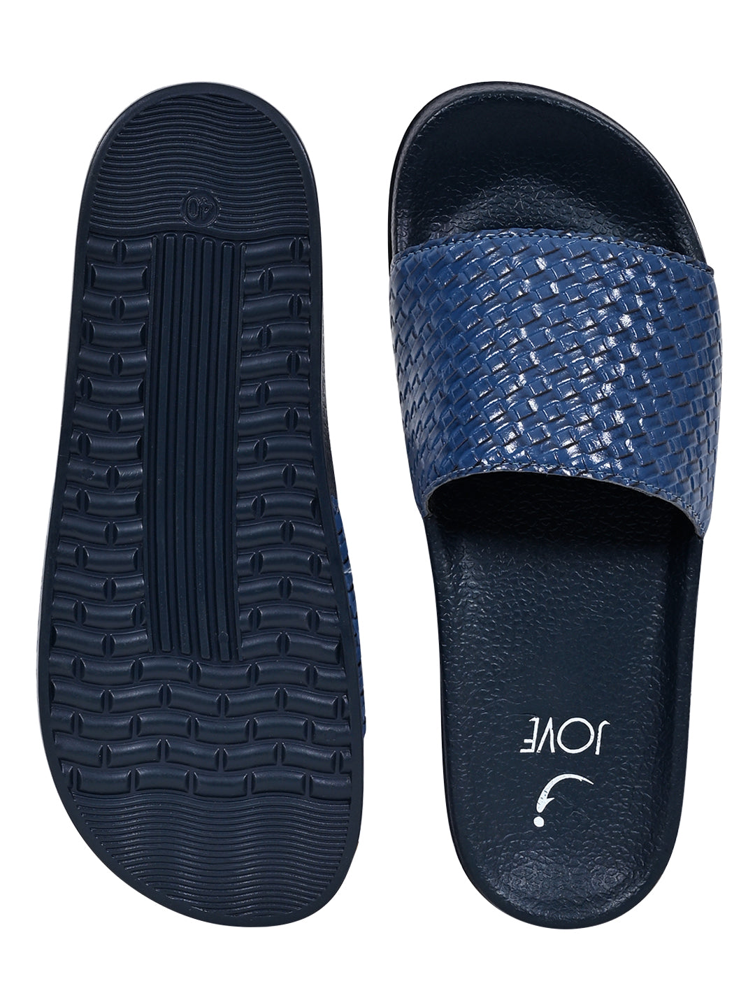 Footwear, Women Footwear, Blue Slides