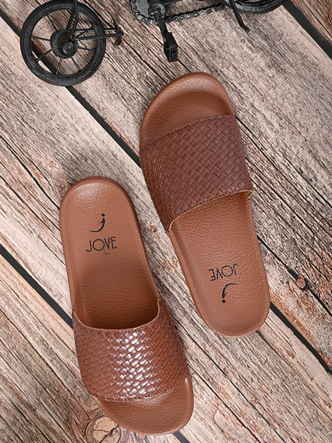 Footwear, Women Footwear, Brown Slides