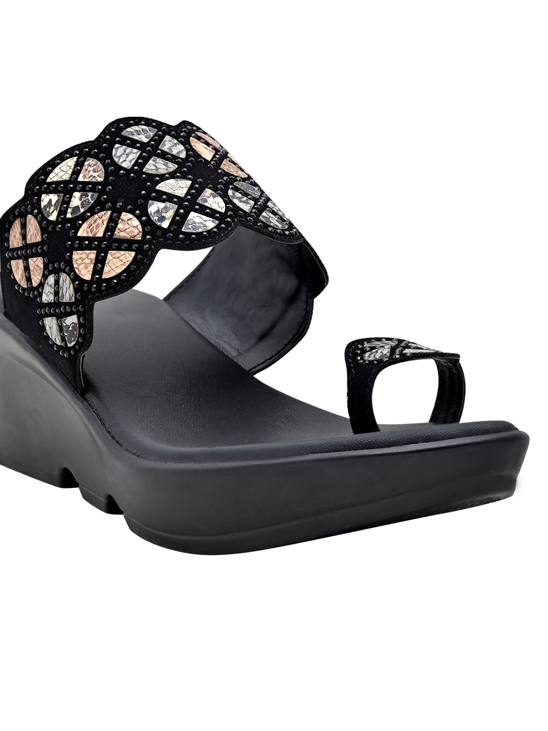 Footwear, Women Footwear, Black Sandals