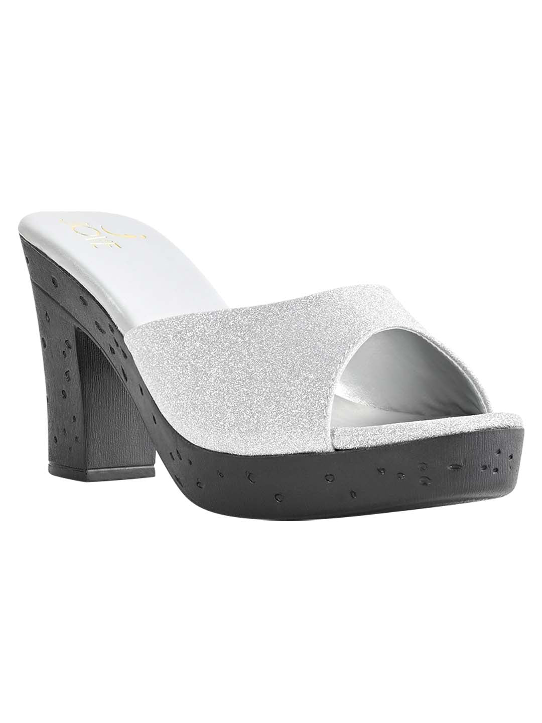 Footwear, Women Footwear, Silver Sandals