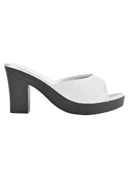 Footwear, Women Footwear, Silver Sandals