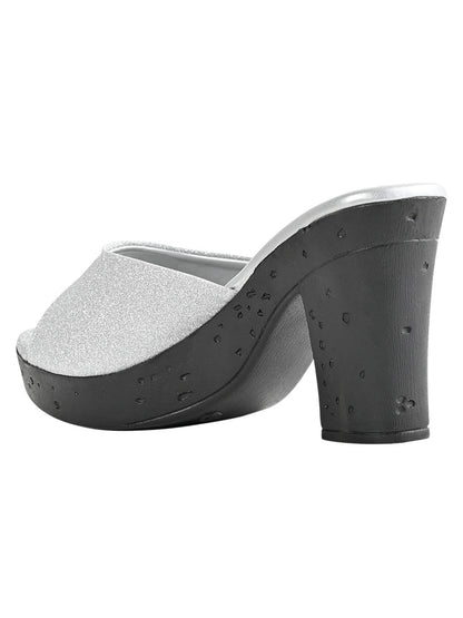 Footwear, Women Footwear, Silver Sandals