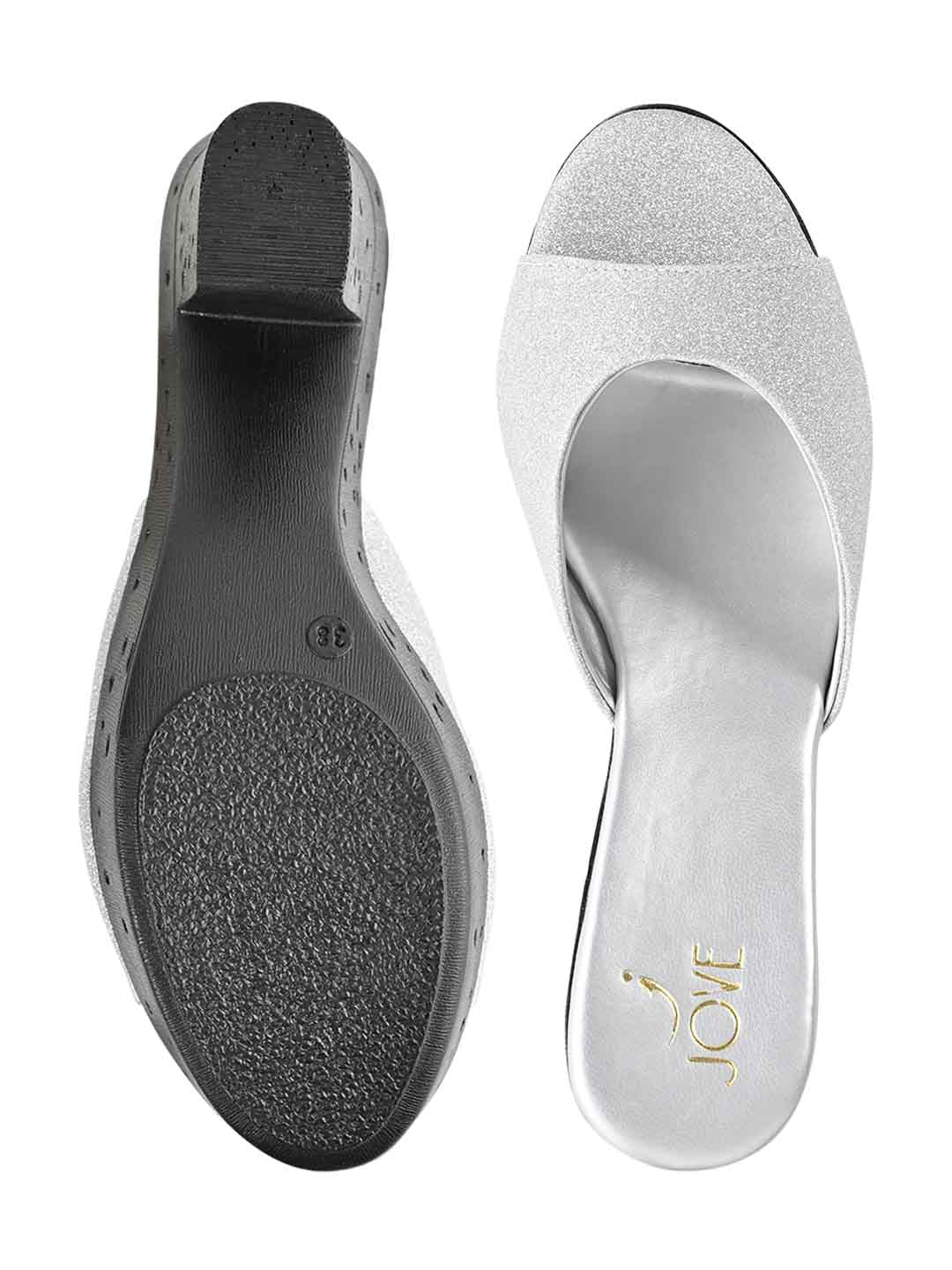 Footwear, Women Footwear, Silver Sandals