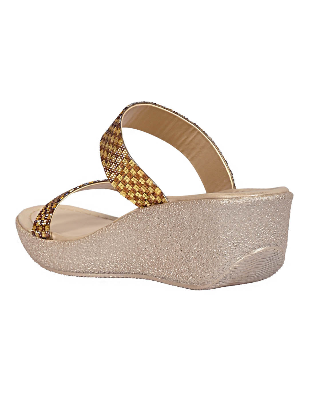 Footwear, Women Footwear, GOLD /BEIGE, Platform Sandals