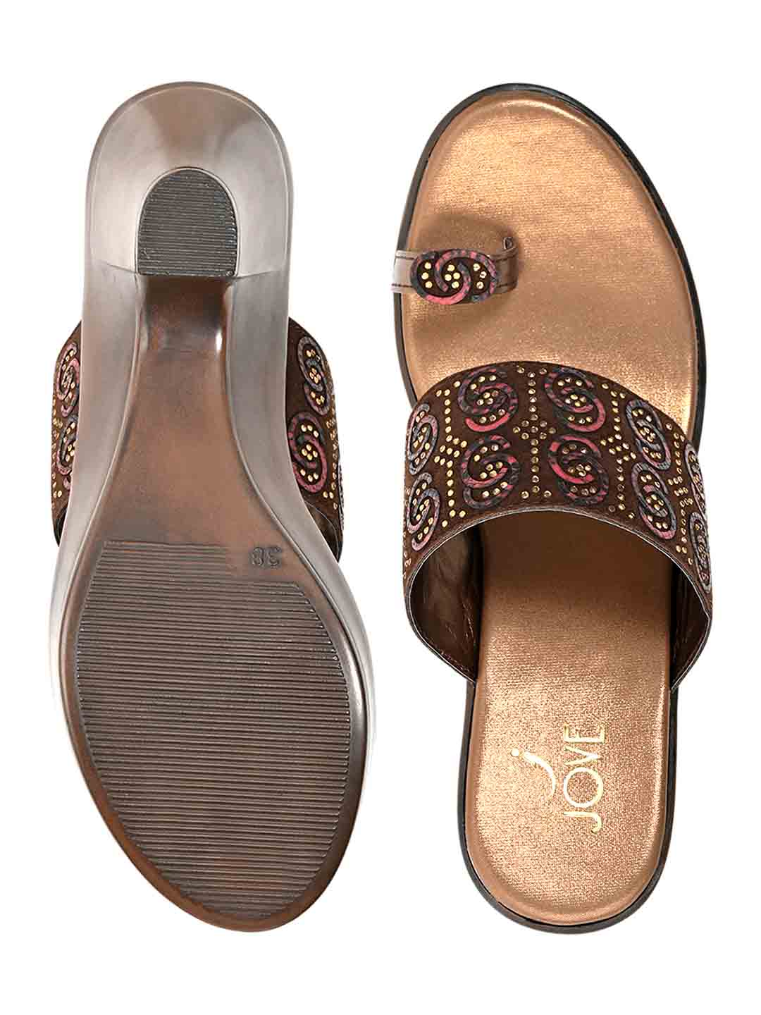 Footwear, Women Footwear, Brown Sandals