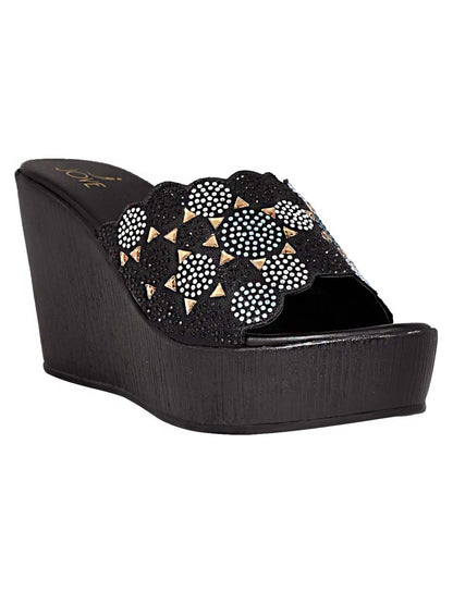 Footwear, Women Footwear, BLACK, Platform Sandals