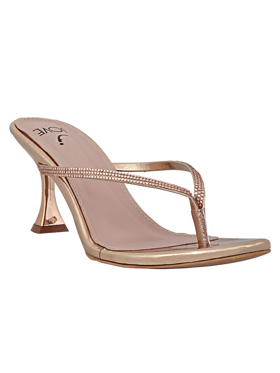 Footwear, Women Footwear, ROSE GOLD, T-Strap Sandals