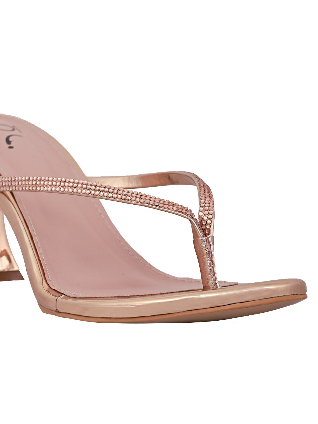 Footwear, Women Footwear, ROSE GOLD, T-Strap Sandals