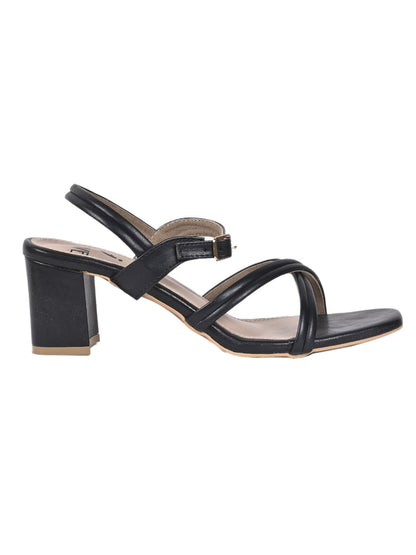 Women, Women Footwear, Black Sandals