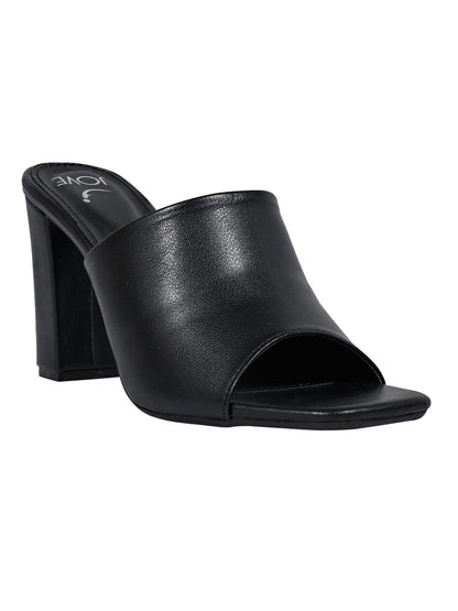 Footwear, Women Footwear, BLACK, Open Toe Heel Sandals