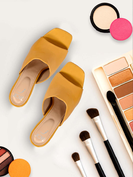 Footwear, Women Footwear, MUSTARD, Open Toe Heel Sandals