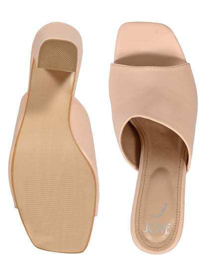 Footwear, Women Footwear, NUDE, Open Toe Heel Sandals