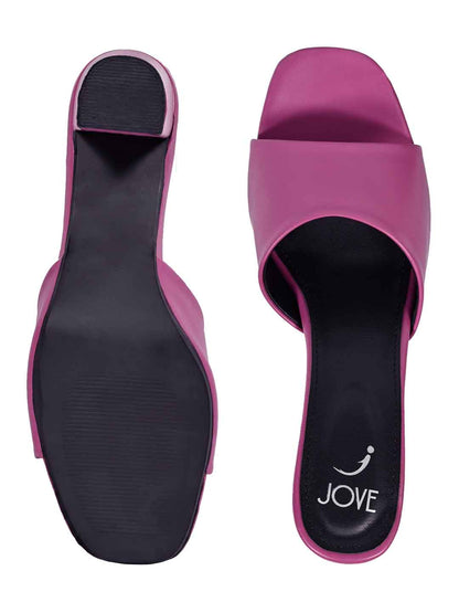 Footwear, Women Footwear, FUSHIA, Open Toe Heel Sandals