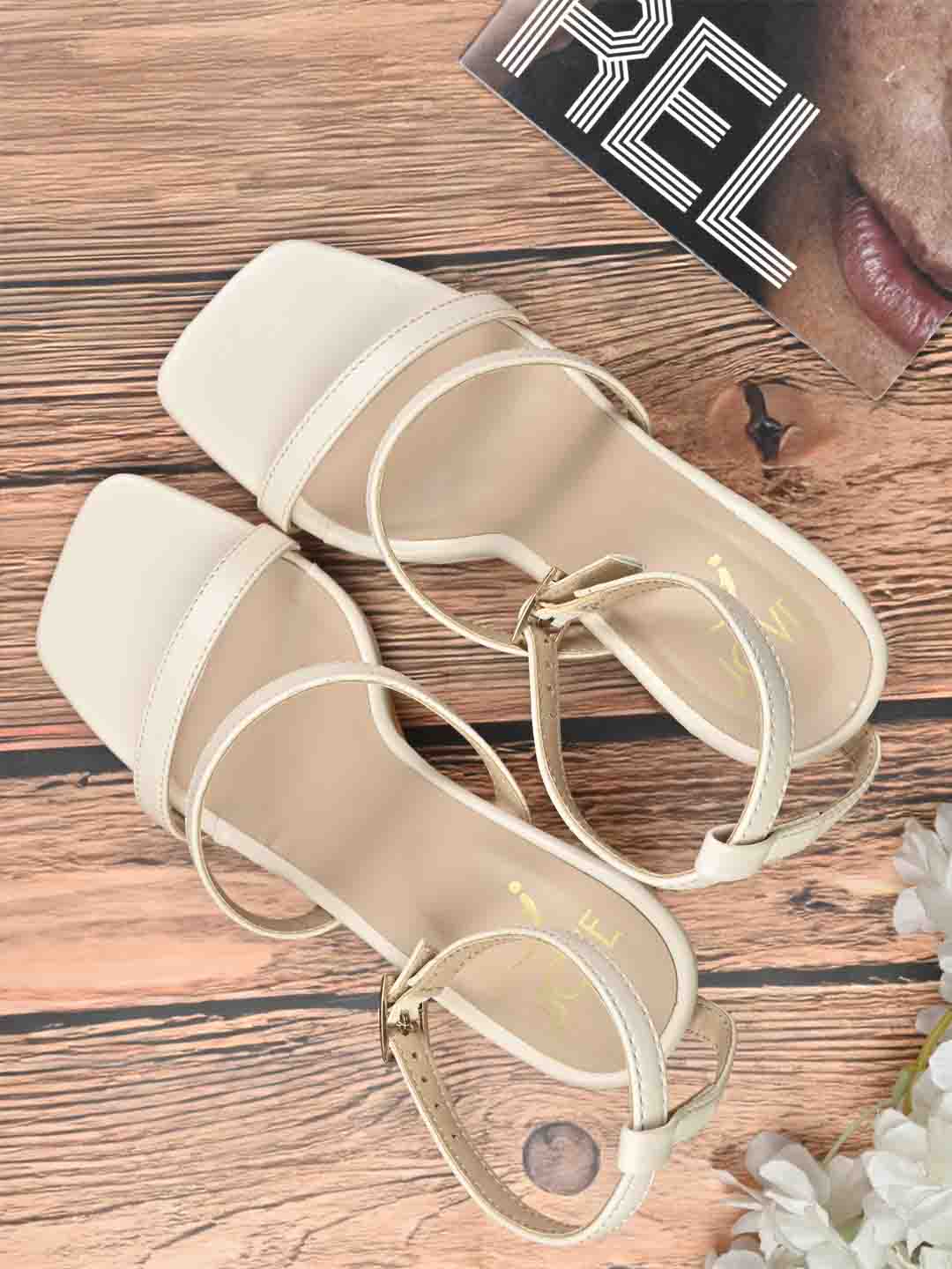 Footwear, Women Footwear, Beige Sandals